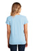 District Womens Re-Tee Short Sleeve V-Neck T-Shirt Crystal Blue Side