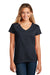 District Womens Re-Tee Short Sleeve V-Neck T-Shirt True Navy Blue  Front
