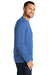 District DT8003 Re-Tee Long Sleeve Crewneck T-Shirt Heather Blue Side