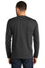 District DT8003 Re-Tee Long Sleeve Crewneck T-Shirt Heather Charcoal Grey Back