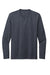 District DT8003 Re-Tee Long Sleeve Crewneck T-Shirt Heather Navy Blue Flat Front
