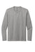 District DT8003 Re-Tee Long Sleeve Crewneck T-Shirt Heather Light Grey Flat Front