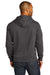 District Mens Re-Fleece Hooded Sweatshirt Hoodie Heather Charcoal Grey Side