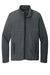 Port Authority F110 Mens Connection Fleece Full Zip Jacket Charcoal Grey Flat Front