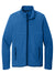 Port Authority F110 Mens Connection Fleece Full Zip Jacket True Blue Flat Front