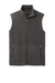 Port Authority F152 Mens Accord Microfleece Full Zip Vest Pewter Grey Flat Front
