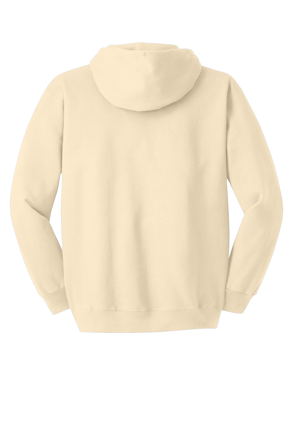 Hanes Mens Ultimate Cotton PrintPro XP Hooded Sweatshirt Hoodie Natural Flat Back