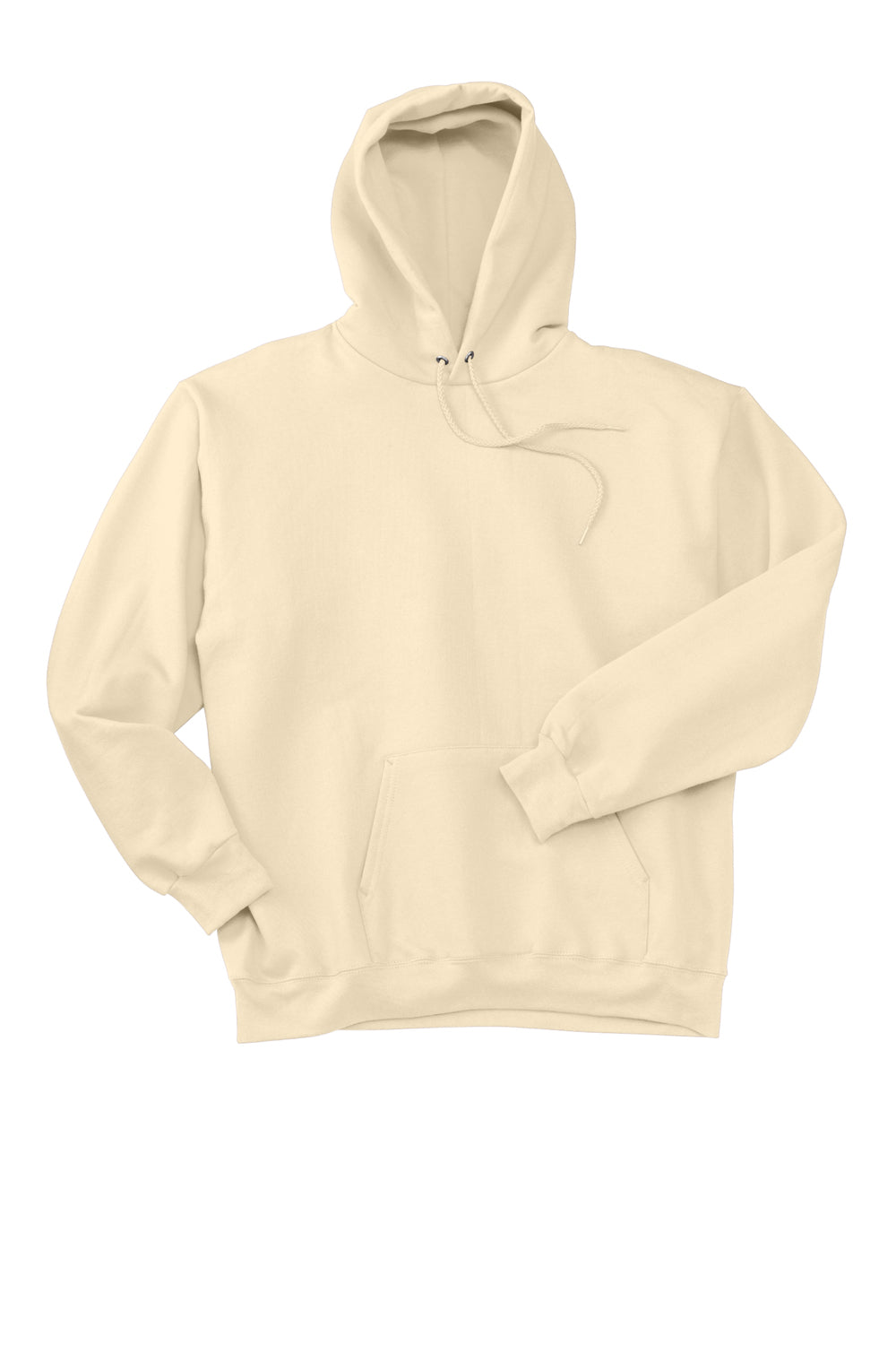 Hanes Mens Ultimate Cotton PrintPro XP Hooded Sweatshirt Hoodie Natural Flat Front