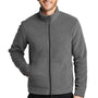 Port Authority Mens Ultra Warm Brushed Fleece Full Zip Jacket - Gusty Grey/Sterling Grey