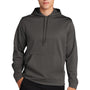 Sport-Tek Mens Sport-Wick Moisture Wicking Fleece Hooded Sweatshirt Hoodie - Graphite Grey