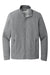 Port Authority F422 Mens Network Fleece Full Zip Jacket Heather Grey Flat Front
