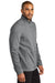 Port Authority F422 Mens Network Fleece Full Zip Jacket Heather Grey Side