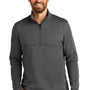 Port Authority Mens Smooth Fleece 1/4 Zip Jacket - Graphite Grey