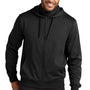 Port Authority Mens Smooth Fleece Full Zip Hooded Jacket - Deep Black