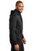 Port Authority F814 Mens Smooth Fleece Full Zip Hooded Jacket Deep Black Side