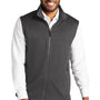 Port Authority Mens Collective Smooth Fleece Full Zip Vest - Graphite Grey