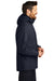 Port Authority J123 Mens All Weather 3 in 1 Full Zip Hooded Jacket River Navy Blue Side