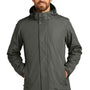Port Authority Mens All Weather 3-in-1 Water Resistant Full Zip Hooded Jacket - Storm Grey