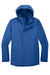 Port Authority J123 Mens All Weather 3 in 1 Full Zip Hooded Jacket True Blue Flat Front