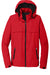 Port Authority J333 Mens Torrent Waterproof Full Zip Hooded Jacket Deep Red Flat Front