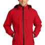 Port Authority Mens Torrent Waterproof Full Zip Hooded Jacket - Deep Red