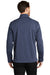 Port Authority Mens Stream Soft Shell Full Zip Jacket Heather Dress Blue Navy Side