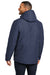 Port Authority J362 Mens Venture Waterproof Insulated Full Zip Hooded Jacket Dress Navy Blue Back