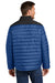 Port Authority J364 Mens Horizon Full Zip Puffy Jacket True Blue/Deep Black Back