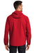 Port Authority Mens Essential Full Zip Hooded Rain Jacket Deep Red Side