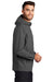 Port Authority Mens Essential Full Zip Hooded Rain Jacket Graphite Grey Side