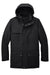 Port Authority J599 Mens Excursion Full Zip Hooded Parka Deep Black Flat Front