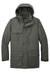 Port Authority J599 Mens Excursion Full Zip Hooded Parka Storm Grey Flat Front
