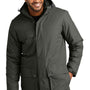 Port Authority Mens Excursion Water Resistant Full Zip Hooded Parka - Storm Grey