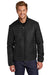 Port Authority Mens Packable Puffy Full Zip Jacket Deep Black Front