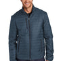 Port Authority Mens Water Resistant Packable Puffy Full Zip Jacket - Regatta Blue/River Navy Blue