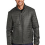 Port Authority Mens Water Resistant Packable Puffy Full Zip Jacket - Sterling Grey/Graphite Grey