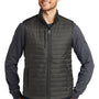 Port Authority Mens Water Resistant Packable Puffy Full Zip Vest - Sterling Grey/Graphite Grey