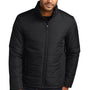 Port Authority Mens Water Resistant Full Zip Puffer Jacket - Deep Black