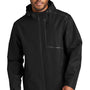 Port Authority Mens Collective Tech Full Zip Outer Shell Hooded Jacket - Deep Black
