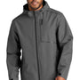 Port Authority Mens Collective Tech Full Zip Outer Shell Hooded Jacket - Graphite Grey