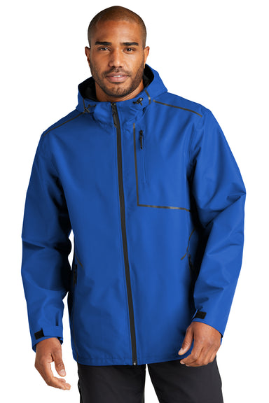 Port Authority J920 Collective Tech Full Zip Outer Shell Hooded Jacket True Royal Blue Front