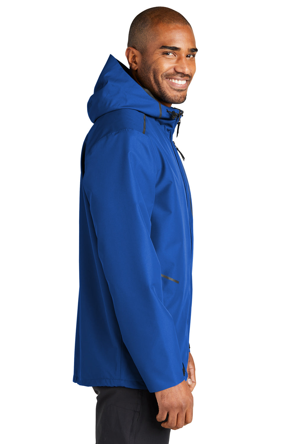 Port Authority J920 Collective Tech Full Zip Outer Shell Hooded Jacket True Royal Blue Side