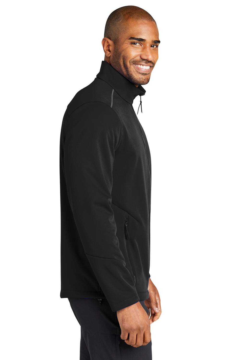 Port Authority J921 Collective Tech Full Zip Soft Shell Jacket Deep Black Side