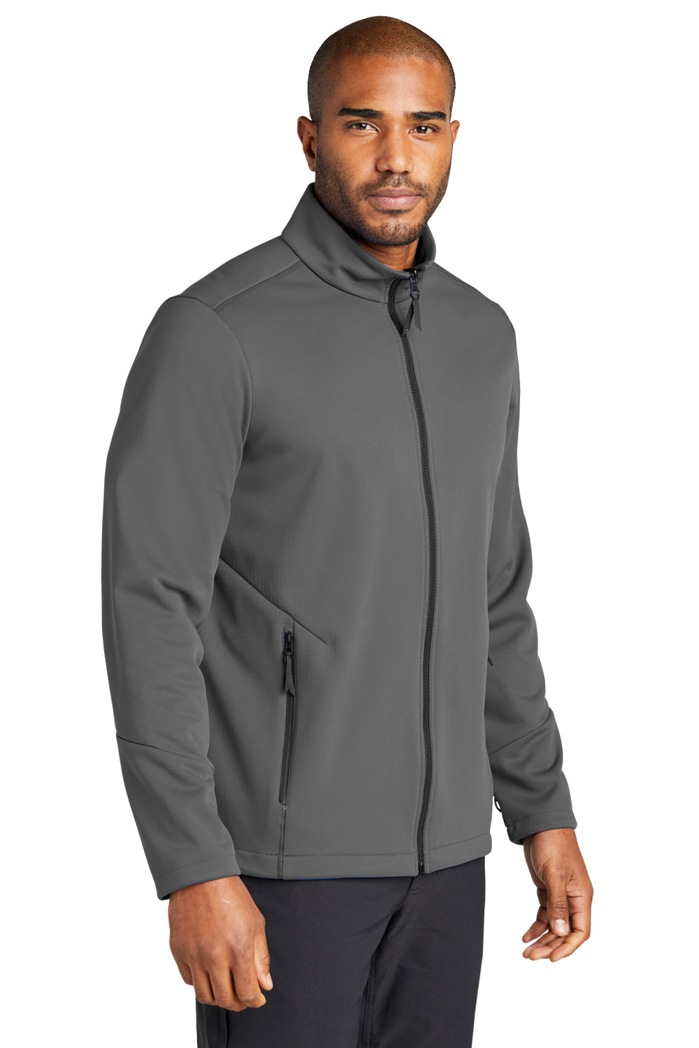 Port Authority J921 Collective Tech Full Zip Soft Shell Jacket Graphite Grey 3Q