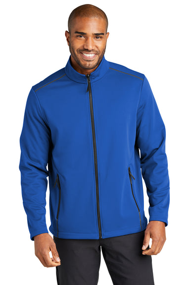 Port Authority J921 Collective Tech Full Zip Soft Shell Jacket True Royal Blue Front