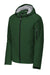 Sport-Tek JST56 Waterproof Insulated Full Zip Hooded Jacket Forest Green  Flat Front