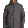 Sport-Tek Mens Waterproof Insulated Full Zip Hooded Jacket - Graphite Grey