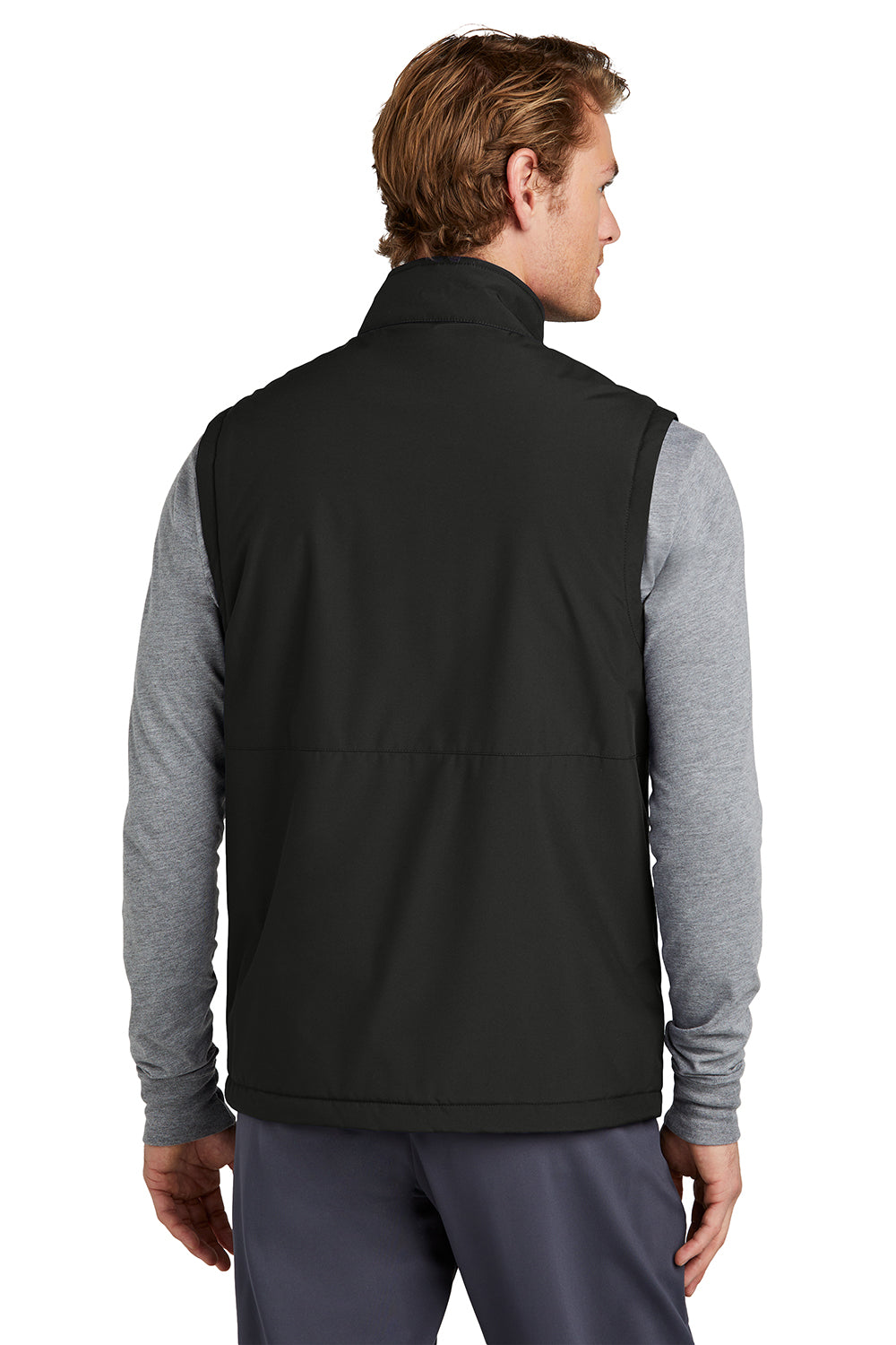 Sport-Tek JST57 Mens Insulated Full Zip Vest Black Back
