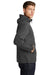 Sport-Tek Mens Packable Anorak Hooded Jacket Graphite Grey Side