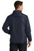 Sport-Tek Mens Packable Anorak Hooded Jacket True Navy Blue Side